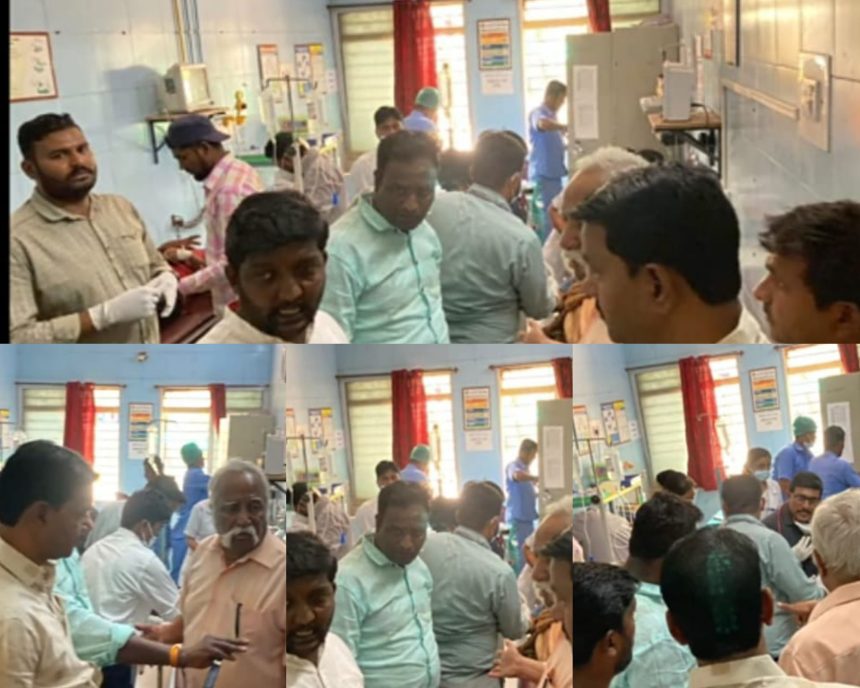 ಬಿಡುವಿಲ್ಲದ ಪ್ರಚಾರದ ಸಮಯದಲ್ಲಿಯು ಗಾಯಳುಗಳನ್ನು ಆಸ್ಪತ್ರೆಗೆ ಸೇರಿಸಿ ಮಾನವಿಯತೆ ಮೆರೆದ ಪ್ರಕಾಶ ಹುಕ್ಕೇರಿ!