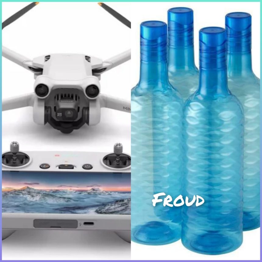 ಶಿರಗಾಂವಿ ಡ್ರೋಣ ಕ್ಯಾಮರಾ ಹೋಯ್ತು ನೀರಿನ ಬಾಟಲಿ ಬಂತು ಮೀಶೋ ಆ್ಯಪನ ಯಡವಟ್ಟು.!