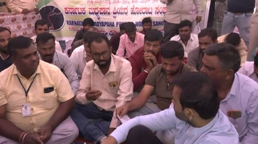 ನಾವು ಮಧ್ಯಪ್ರಿಯರು ಕುಡಕರೆನ್ನ ಬೇಡಿ , ಪ್ರತಿ ಬಾಟಲ್​​ಗೆ ಇನ್ಸ್ಯೂರೆನ್ಸ್ ಬೇಕು! ಮದ್ಯ ಪ್ರಿಯರ ಬೇಡಿಕೆ ಆಲಿಸಿದ ಸಂತೋಷ್​ ಲಾಡ್