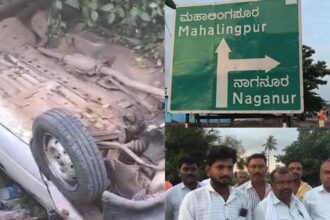 ಗೋಕಾಕ: ಟ್ರಾಫಿಕ್ ಪೊಲೀಸರ (Mudalagi Traffic Police) ಎಡವಟ್ಟಿನಿಂದ, ಕಾರ್ ಪಲ್ಟಿ ಯಾದ ಘಟನೆ