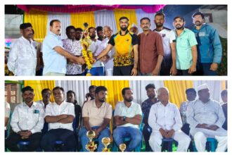 ಚಿಕ್ಕೋಡಿ: ವಾಲಿಬಾಲ್ ಪಂದ್ಯದಲ್ಲಿ ಗೆದ್ದು ಬೀಗಿದ ಸ್ಫೂರ್ತಿ ಸ್ಪೋರ್ಟ್ಸ್ ಕ್ಲಬ್ ಮುಗಳಿ ಪ್ರಥಮ!