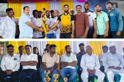 ಚಿಕ್ಕೋಡಿ: ವಾಲಿಬಾಲ್ ಪಂದ್ಯದಲ್ಲಿ ಗೆದ್ದು ಬೀಗಿದ, ಸ್ಫೂರ್ತಿ ಸ್ಪೋರ್ಟ್ಸ್ ಕ್ಲಬ್ ಮುಗಳಿ ಪ್ರಥಮ!