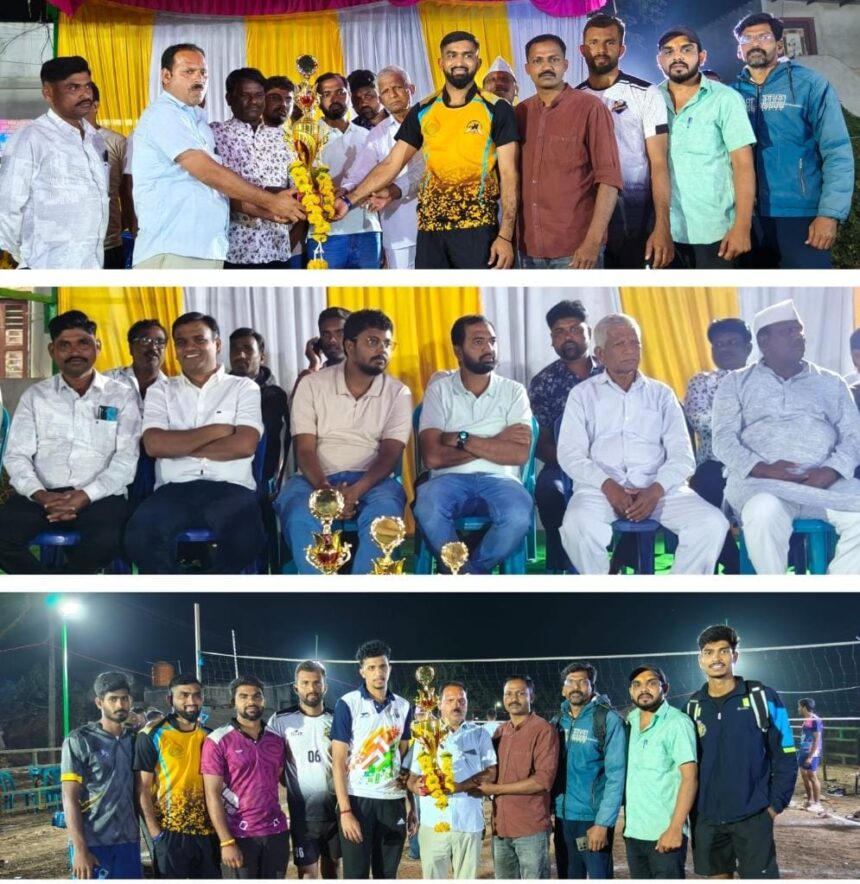ಚಿಕ್ಕೋಡಿ: ವಾಲಿಬಾಲ್ ಪಂದ್ಯದಲ್ಲಿ ಗೆದ್ದು ಬೀಗಿದ, ಸ್ಫೂರ್ತಿ ಸ್ಪೋರ್ಟ್ಸ್ ಕ್ಲಬ್ ಮುಗಳಿ ಪ್ರಥಮ!