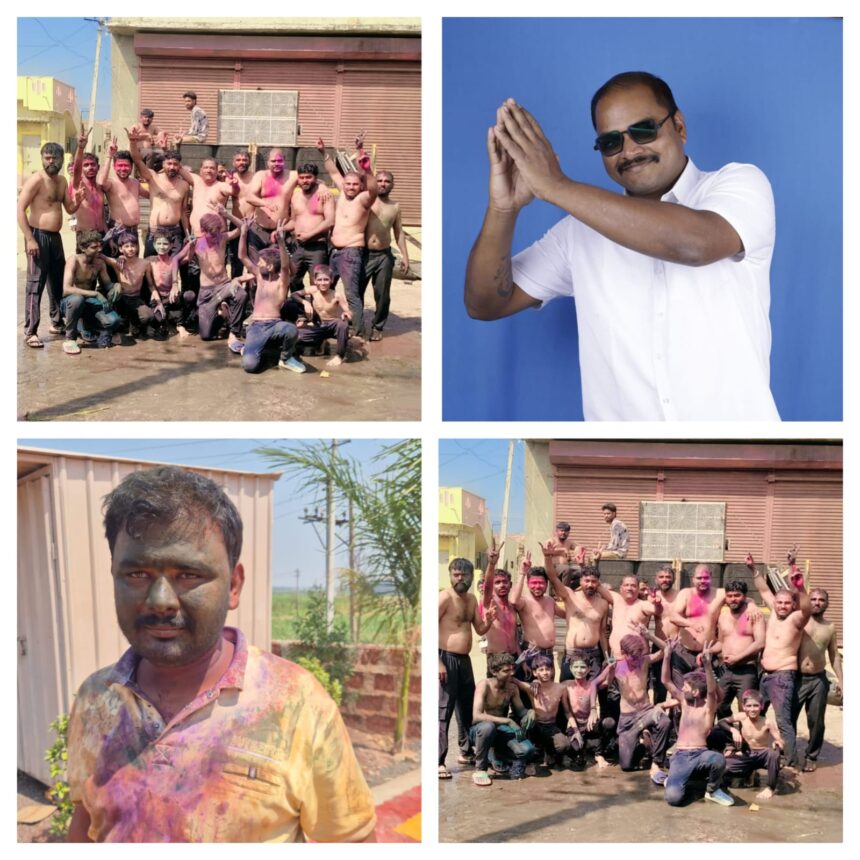 ರಾಯಬಾಗ: ಅಳಗವಾಡಿ ರಂಗು ರಂಗಿನಲಿ ಮಿಂದೆದ್ದ ರಂಗಣ್ಣನ ಗೆಳೆಯರ ಬಳಗ